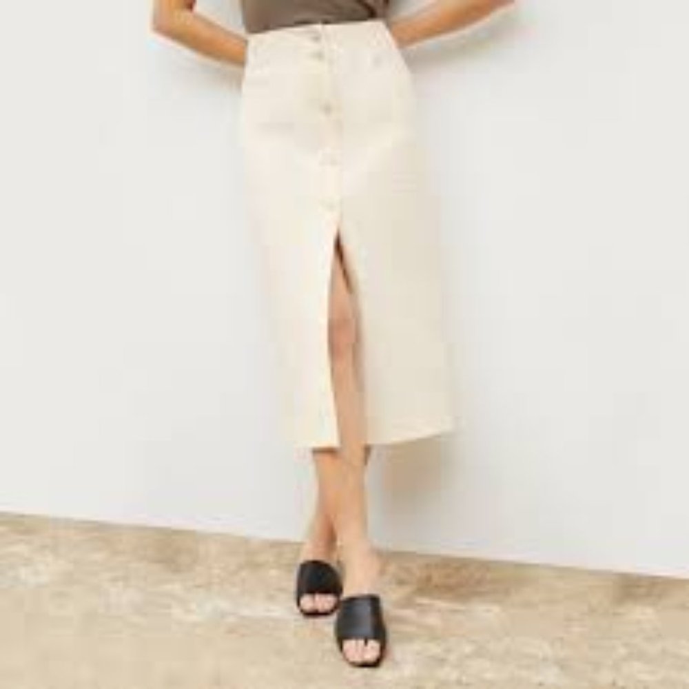 NEW Denim Machine-Washable Skirt - Picture 3 of 7